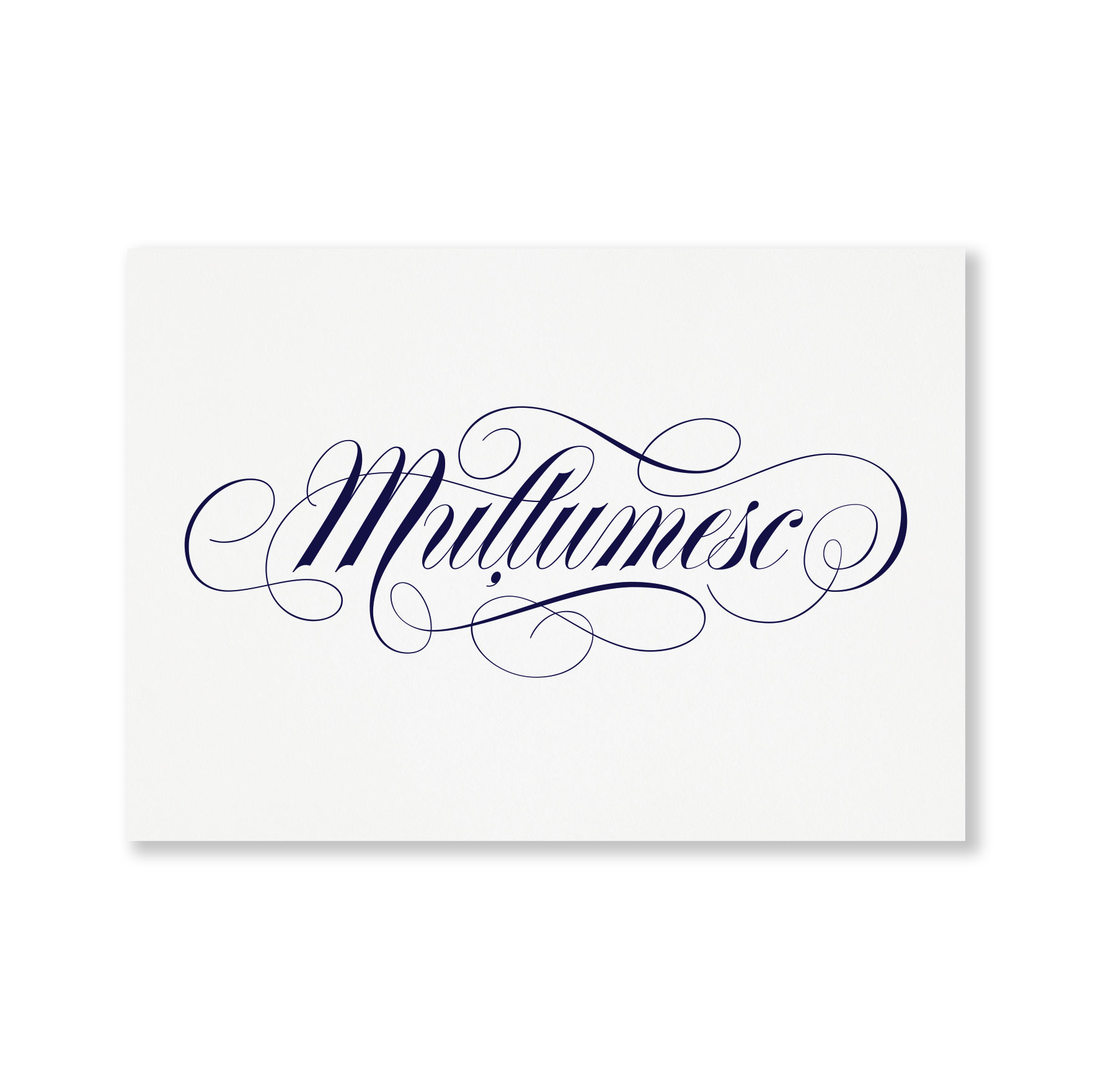 Multumesc Mult Tab Title — Mulțumesc Card